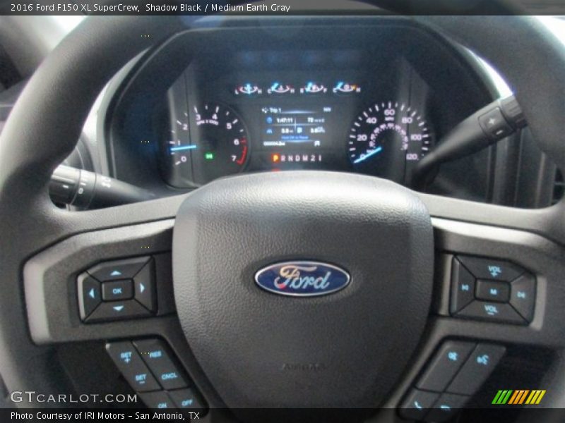 Shadow Black / Medium Earth Gray 2016 Ford F150 XL SuperCrew