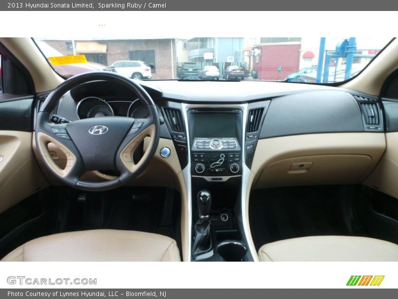 Sparkling Ruby / Camel 2013 Hyundai Sonata Limited