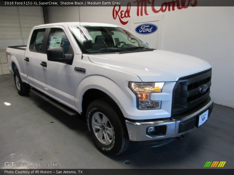 Shadow Black / Medium Earth Gray 2016 Ford F150 XL SuperCrew