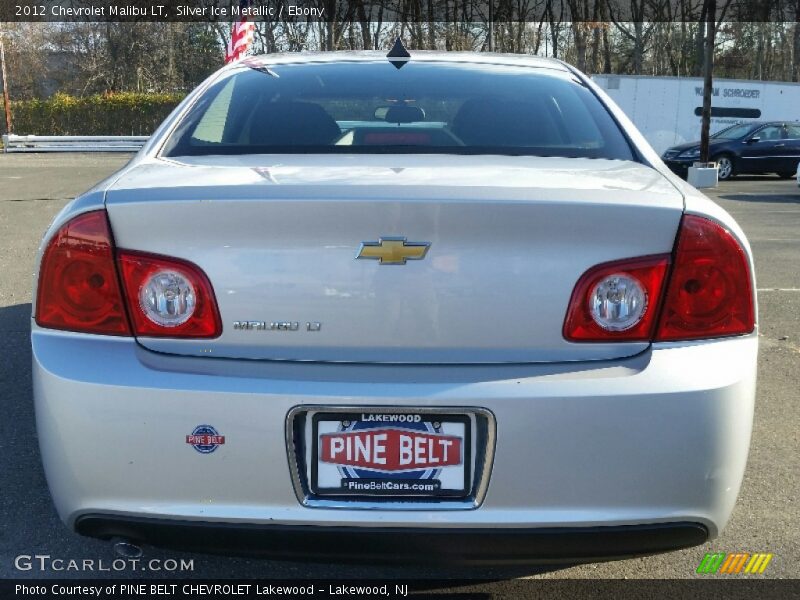 Silver Ice Metallic / Ebony 2012 Chevrolet Malibu LT