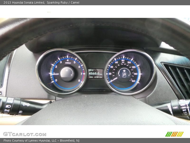 Sparkling Ruby / Camel 2013 Hyundai Sonata Limited
