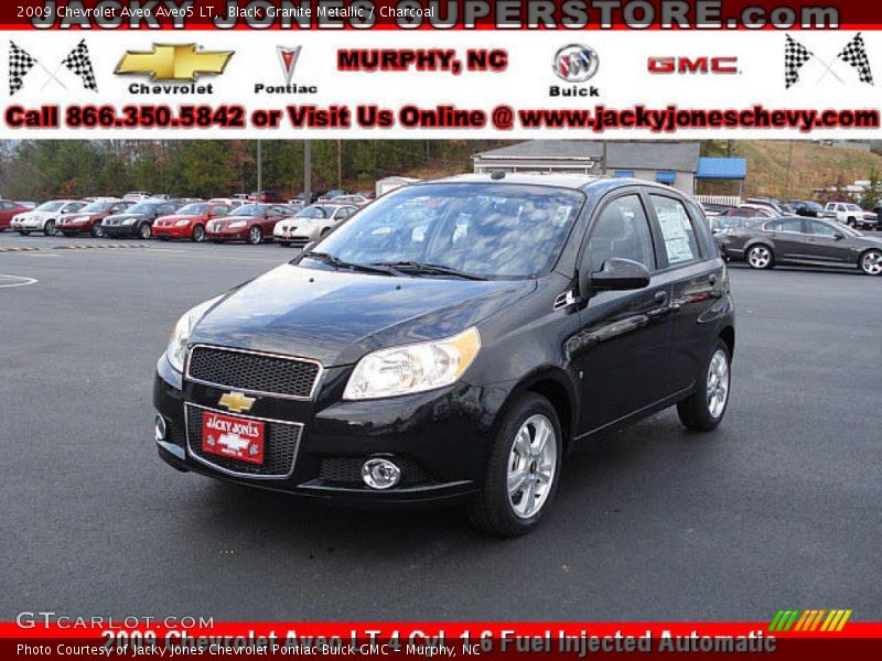 Black Granite Metallic / Charcoal 2009 Chevrolet Aveo Aveo5 LT