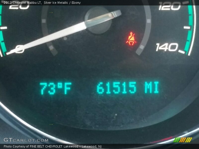Silver Ice Metallic / Ebony 2012 Chevrolet Malibu LT
