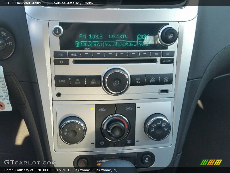 Silver Ice Metallic / Ebony 2012 Chevrolet Malibu LT