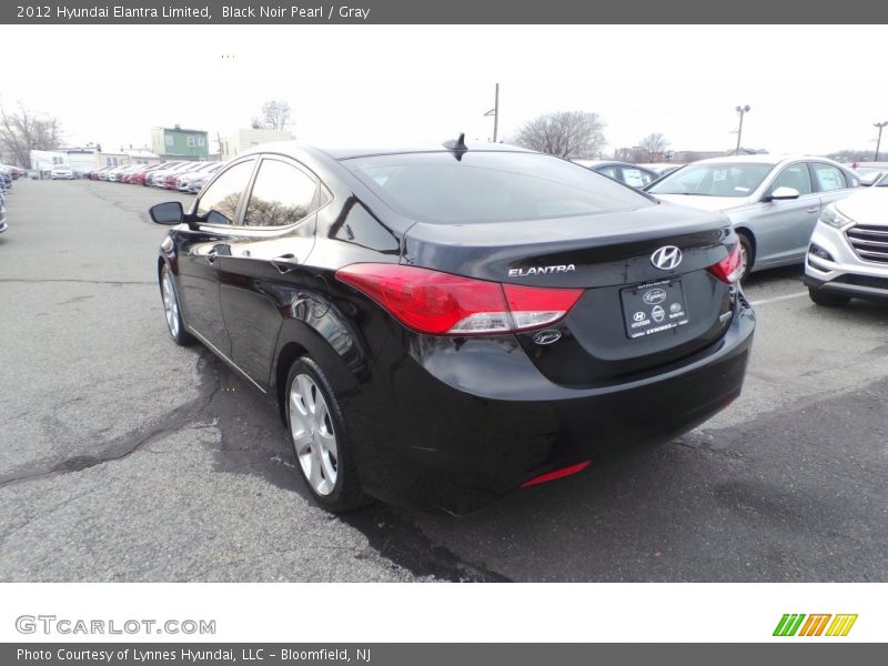 Black Noir Pearl / Gray 2012 Hyundai Elantra Limited