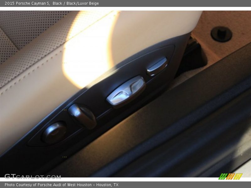 Black / Black/Luxor Beige 2015 Porsche Cayman S