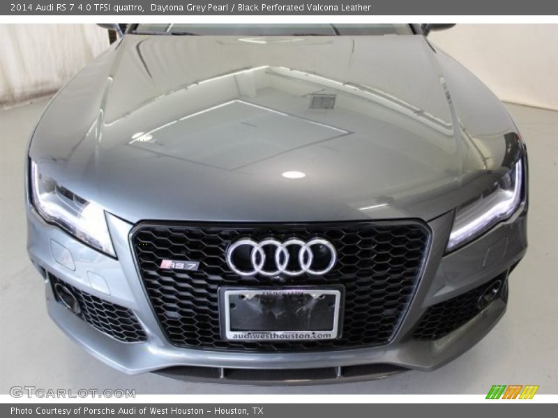 Daytona Grey Pearl / Black Perforated Valcona Leather 2014 Audi RS 7 4.0 TFSI quattro