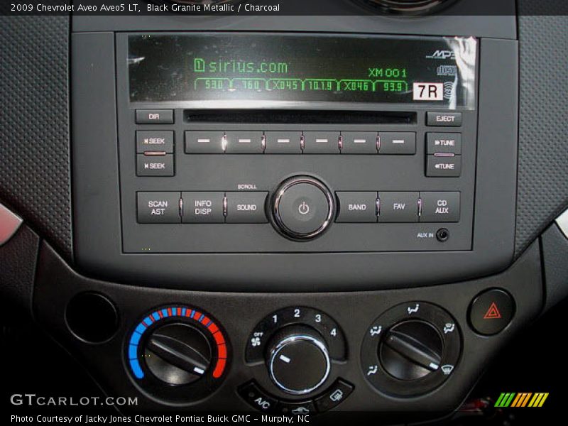 Black Granite Metallic / Charcoal 2009 Chevrolet Aveo Aveo5 LT