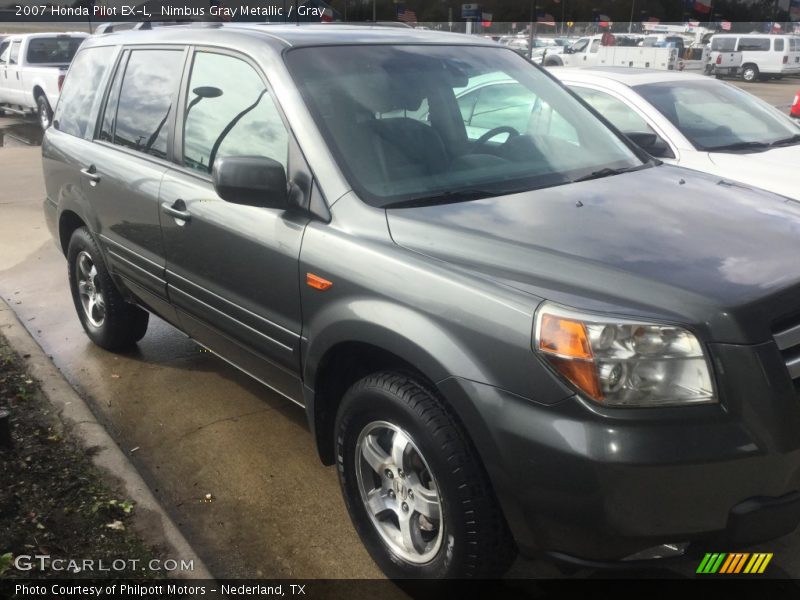 Nimbus Gray Metallic / Gray 2007 Honda Pilot EX-L