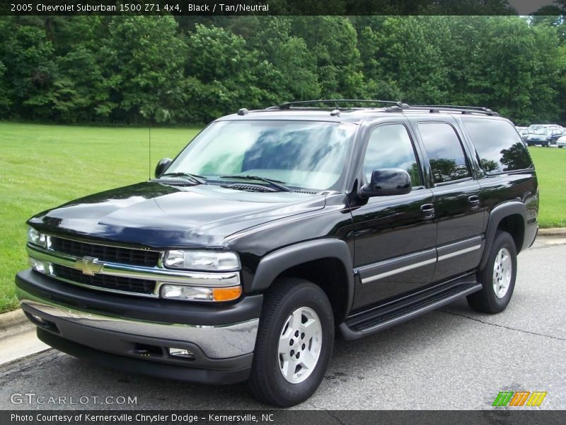 Black / Tan/Neutral 2005 Chevrolet Suburban 1500 Z71 4x4