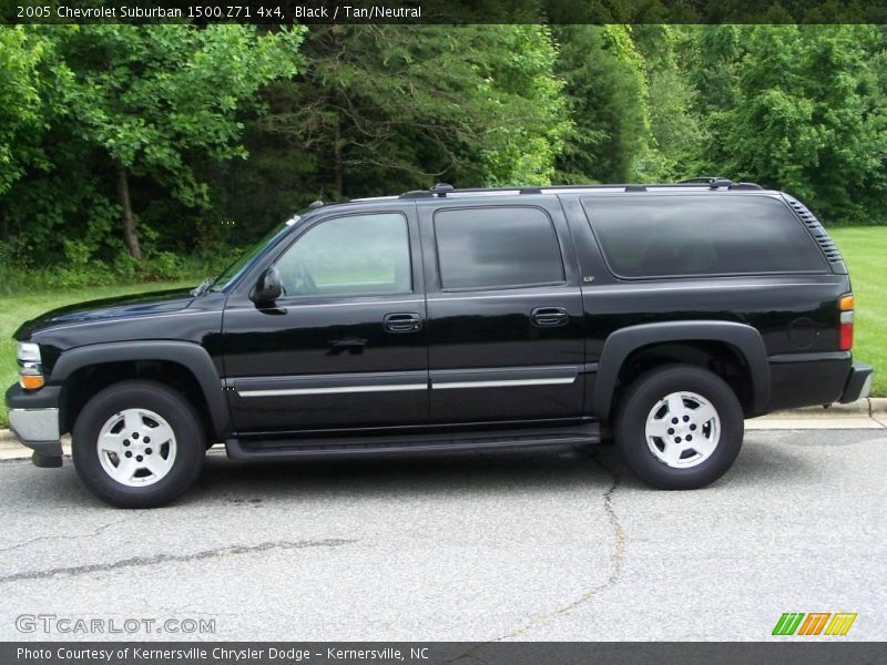 Black / Tan/Neutral 2005 Chevrolet Suburban 1500 Z71 4x4