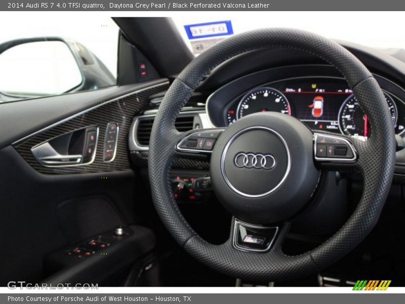 Daytona Grey Pearl / Black Perforated Valcona Leather 2014 Audi RS 7 4.0 TFSI quattro