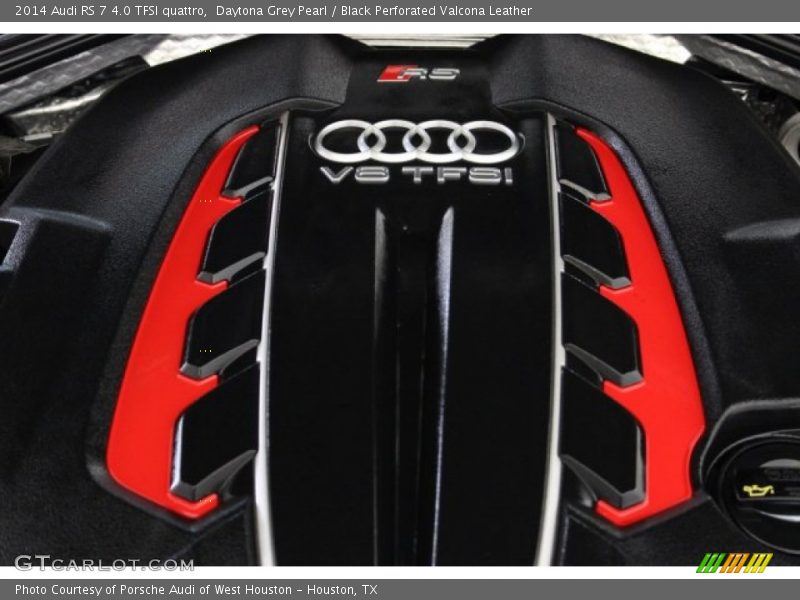 Daytona Grey Pearl / Black Perforated Valcona Leather 2014 Audi RS 7 4.0 TFSI quattro