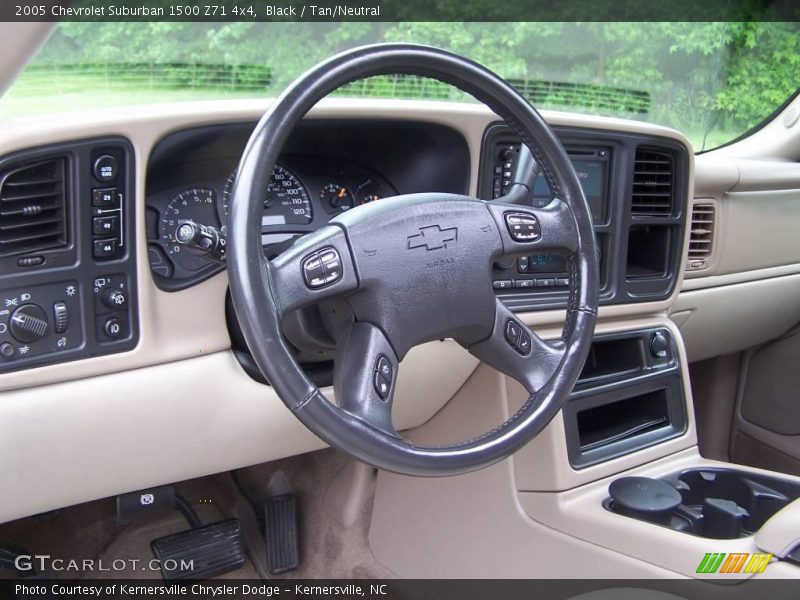 Black / Tan/Neutral 2005 Chevrolet Suburban 1500 Z71 4x4