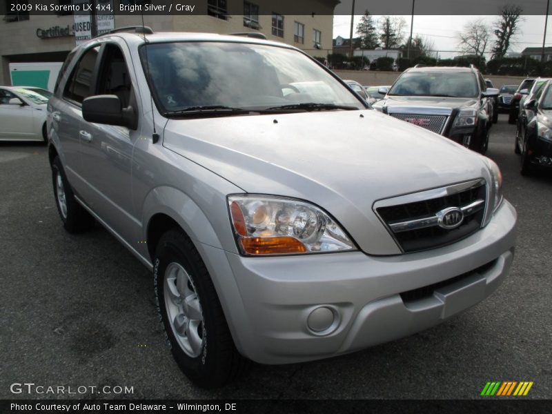 Bright Silver / Gray 2009 Kia Sorento LX 4x4