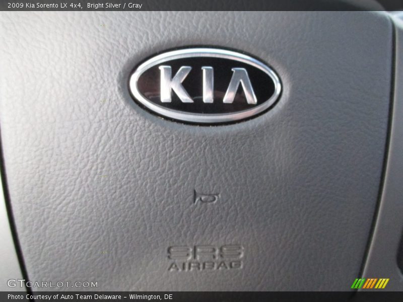 Bright Silver / Gray 2009 Kia Sorento LX 4x4