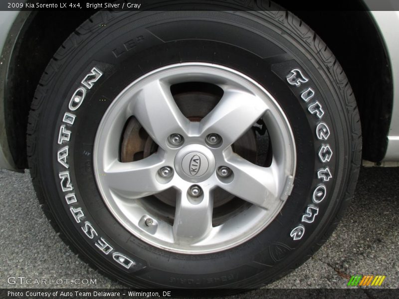 Bright Silver / Gray 2009 Kia Sorento LX 4x4