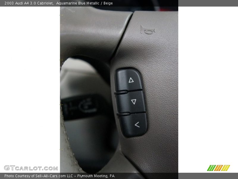 Aquamarine Blue Metallic / Beige 2003 Audi A4 3.0 Cabriolet