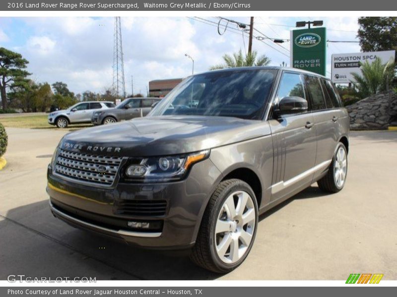 Waitomo Grey Metallic / Ebony/Cirrus 2016 Land Rover Range Rover Supercharged