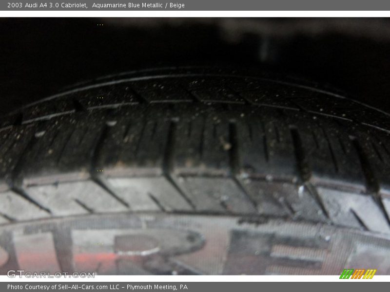Aquamarine Blue Metallic / Beige 2003 Audi A4 3.0 Cabriolet