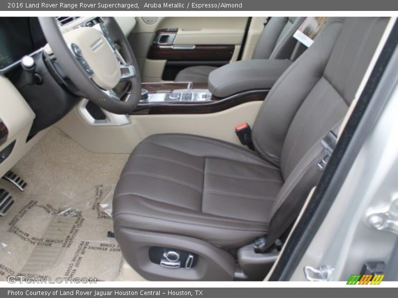 Aruba Metallic / Espresso/Almond 2016 Land Rover Range Rover Supercharged