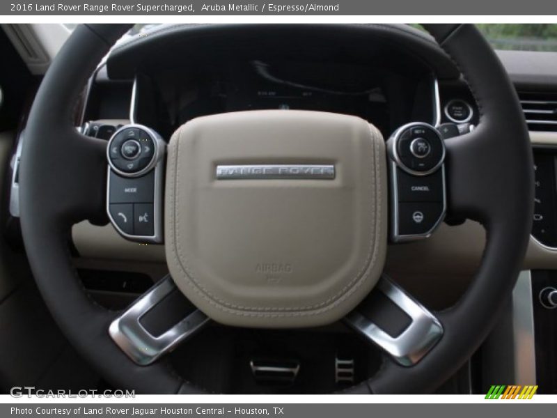 Aruba Metallic / Espresso/Almond 2016 Land Rover Range Rover Supercharged