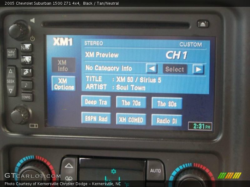 Black / Tan/Neutral 2005 Chevrolet Suburban 1500 Z71 4x4