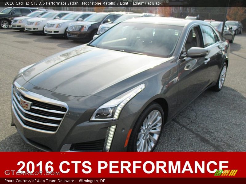 Moonstone Metallic / Light Platinum/Jet Black 2016 Cadillac CTS 3.6 Performace Sedan