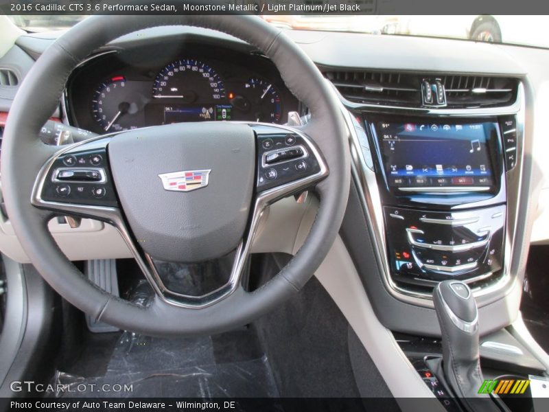 Moonstone Metallic / Light Platinum/Jet Black 2016 Cadillac CTS 3.6 Performace Sedan
