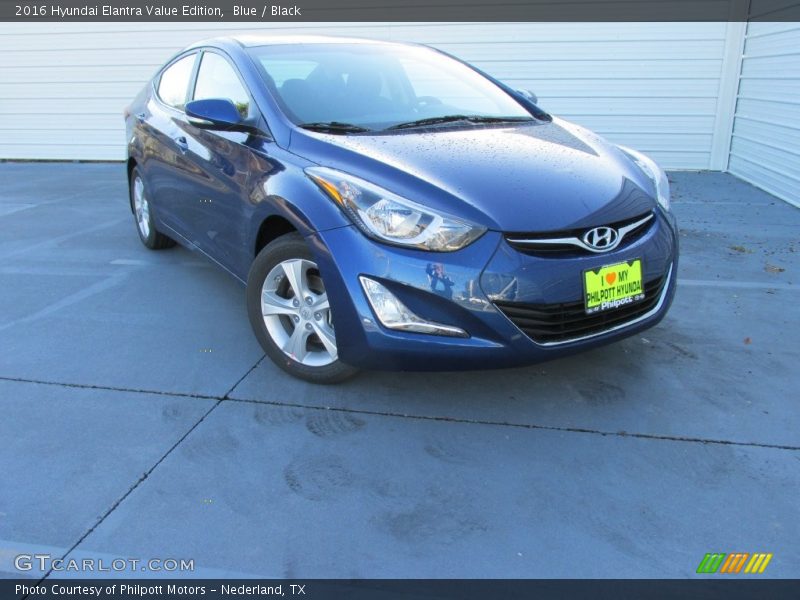 Blue / Black 2016 Hyundai Elantra Value Edition