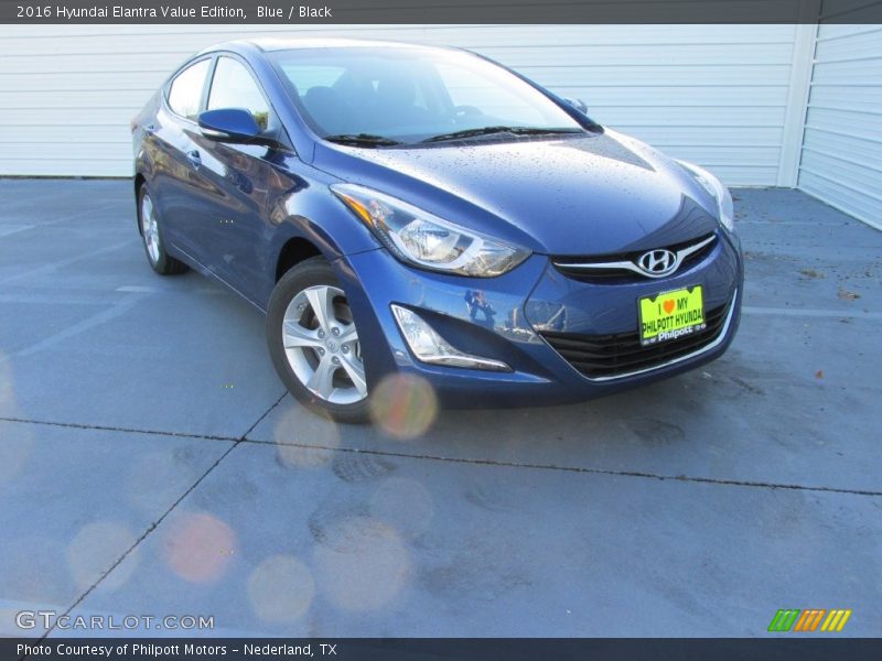 Blue / Black 2016 Hyundai Elantra Value Edition