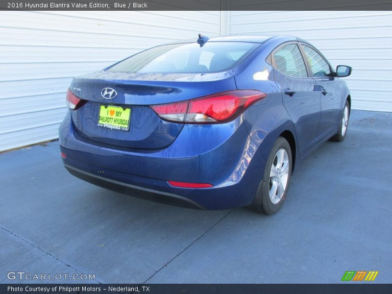 Blue / Black 2016 Hyundai Elantra Value Edition
