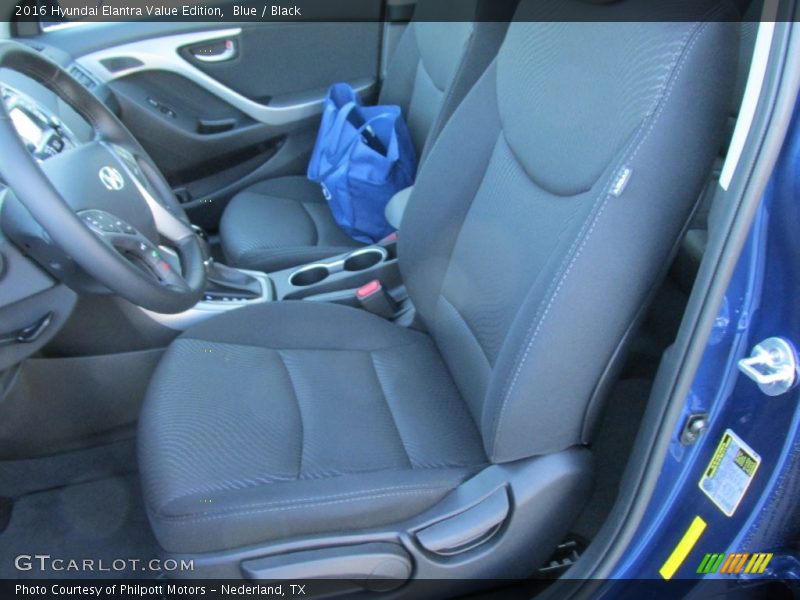 Blue / Black 2016 Hyundai Elantra Value Edition