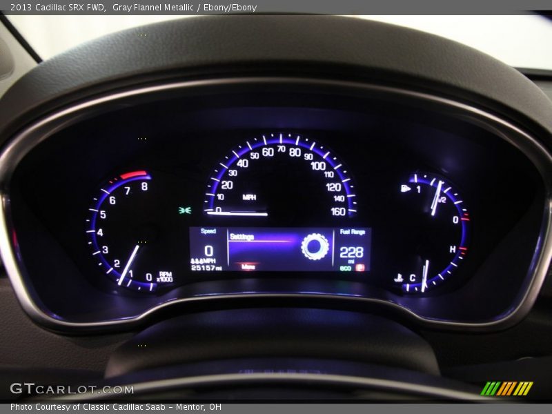 Gray Flannel Metallic / Ebony/Ebony 2013 Cadillac SRX FWD