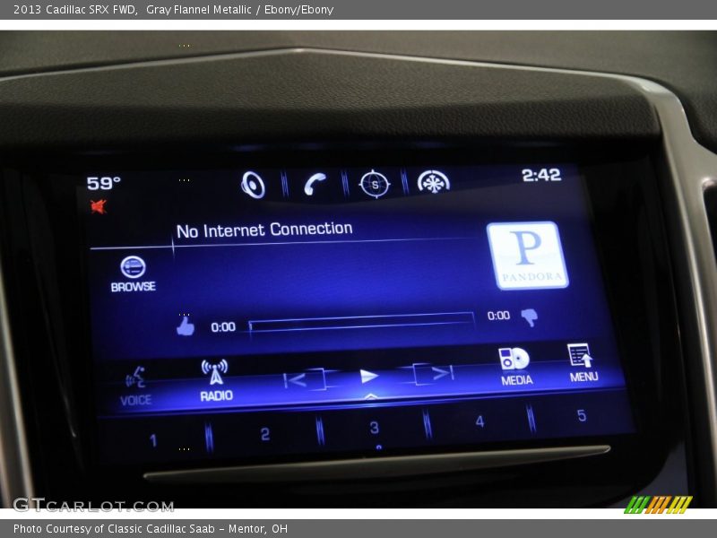 Gray Flannel Metallic / Ebony/Ebony 2013 Cadillac SRX FWD