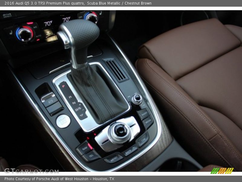 Scuba Blue Metallic / Chestnut Brown 2016 Audi Q5 3.0 TFSI Premium Plus quattro