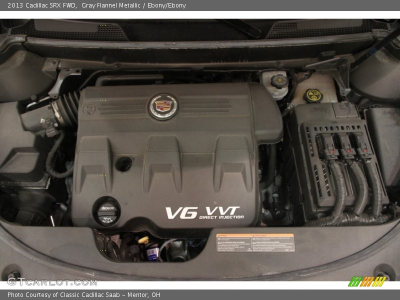 Gray Flannel Metallic / Ebony/Ebony 2013 Cadillac SRX FWD