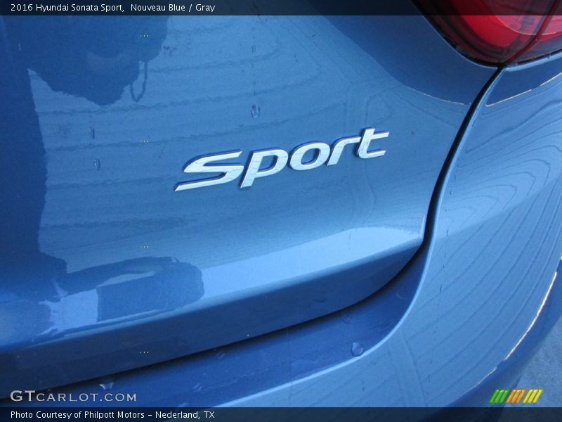Nouveau Blue / Gray 2016 Hyundai Sonata Sport