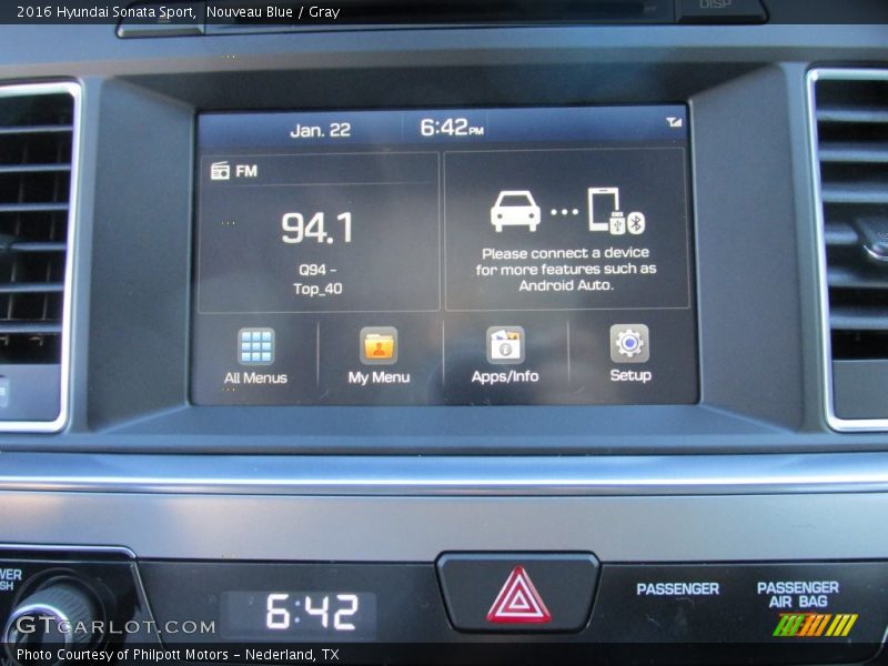 Nouveau Blue / Gray 2016 Hyundai Sonata Sport