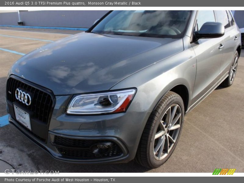Monsoon Gray Metallic / Black 2016 Audi Q5 3.0 TFSI Premium Plus quattro