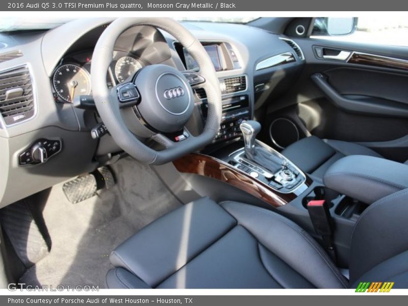 Monsoon Gray Metallic / Black 2016 Audi Q5 3.0 TFSI Premium Plus quattro