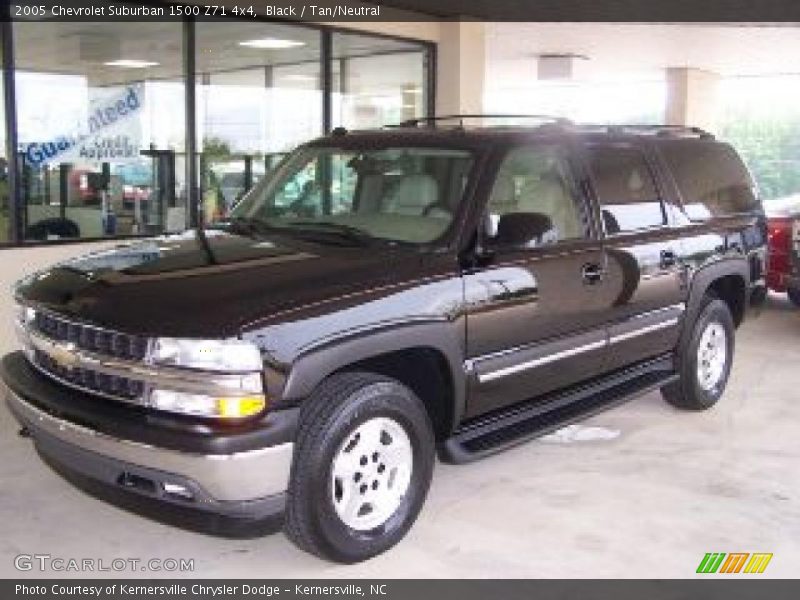 Black / Tan/Neutral 2005 Chevrolet Suburban 1500 Z71 4x4