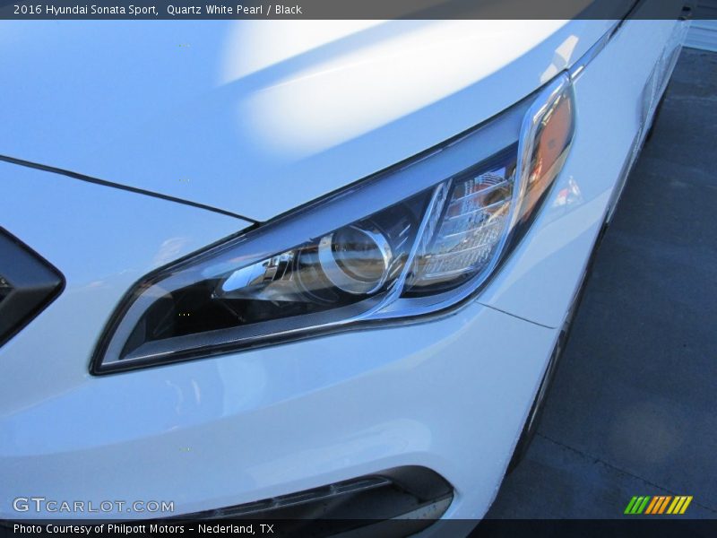 Quartz White Pearl / Black 2016 Hyundai Sonata Sport
