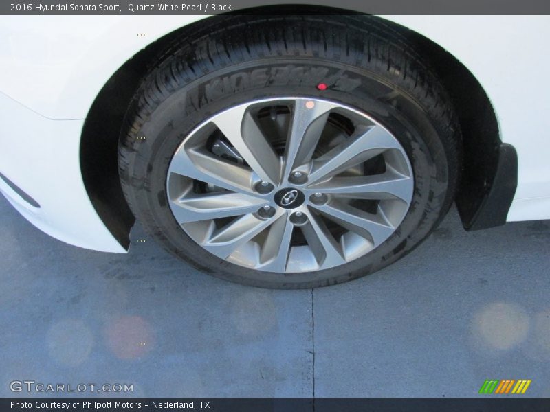 Quartz White Pearl / Black 2016 Hyundai Sonata Sport