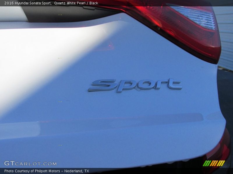 Quartz White Pearl / Black 2016 Hyundai Sonata Sport