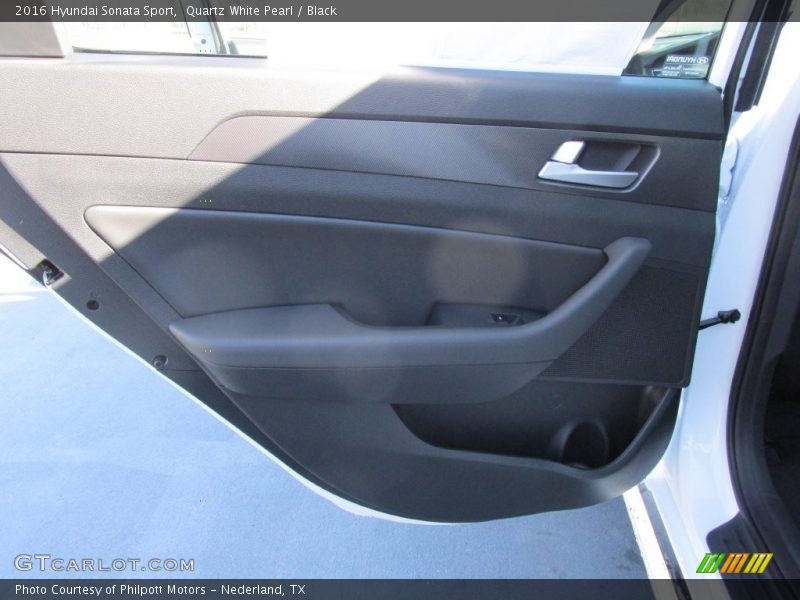 Quartz White Pearl / Black 2016 Hyundai Sonata Sport