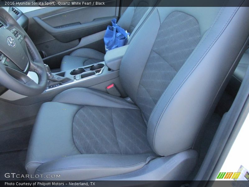 Quartz White Pearl / Black 2016 Hyundai Sonata Sport