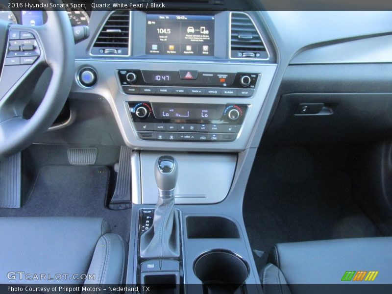 Quartz White Pearl / Black 2016 Hyundai Sonata Sport