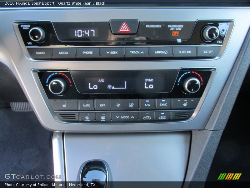 Quartz White Pearl / Black 2016 Hyundai Sonata Sport