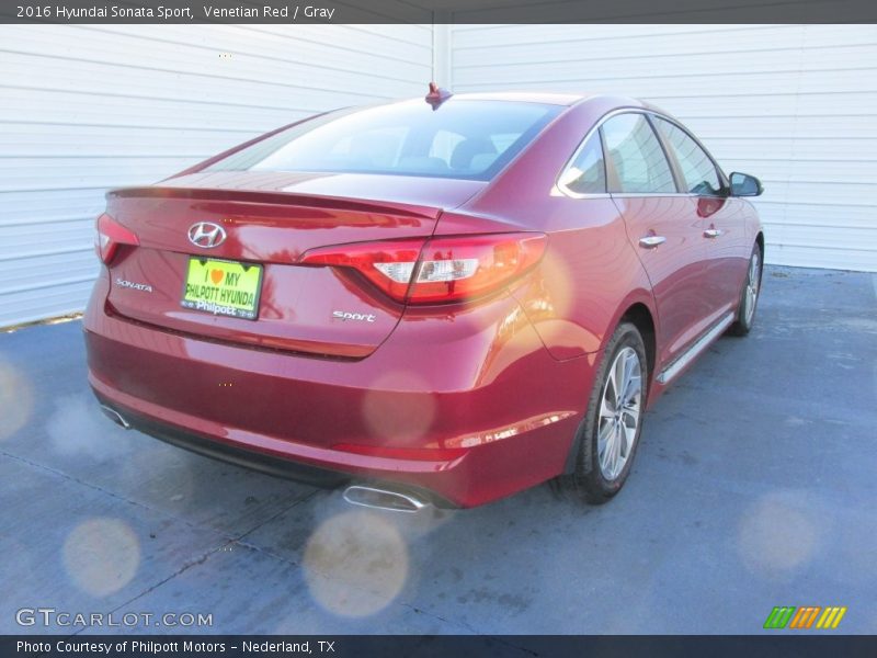 Venetian Red / Gray 2016 Hyundai Sonata Sport
